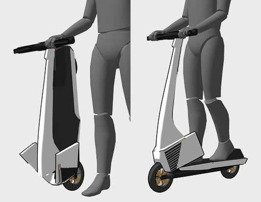 Scooter Concept Design (Gravity Sketch)